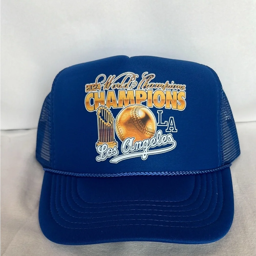 Blue World Champions Trucker Hat Special 3 for $10